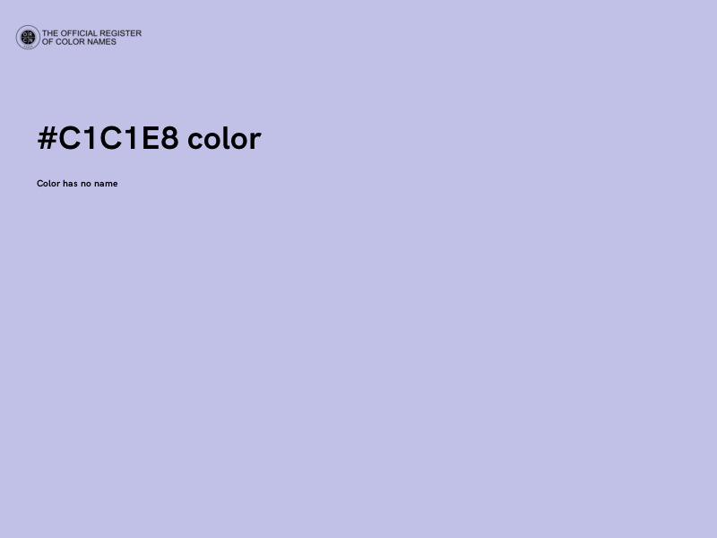 #C1C1E8 color image
