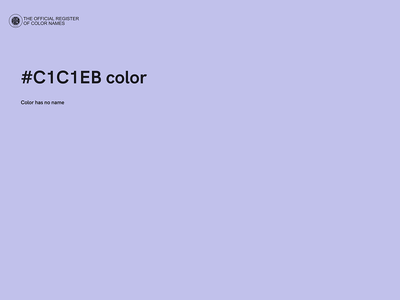 #C1C1EB color image