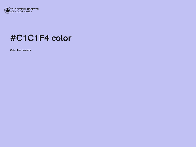 #C1C1F4 color image