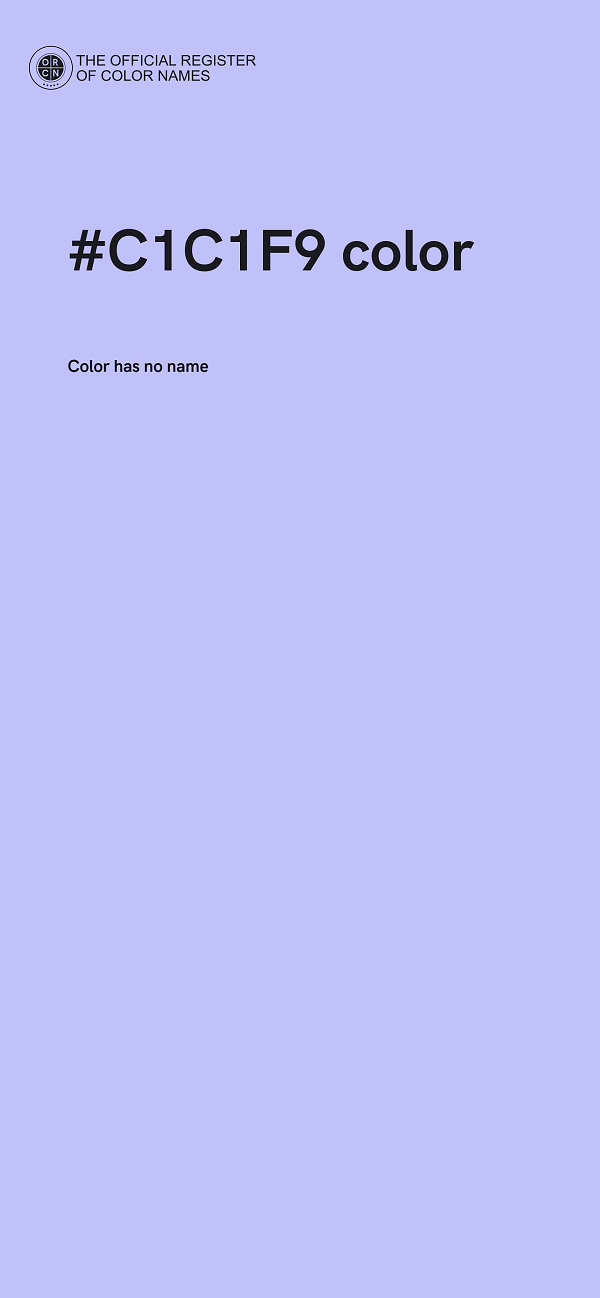 #C1C1F9 color image
