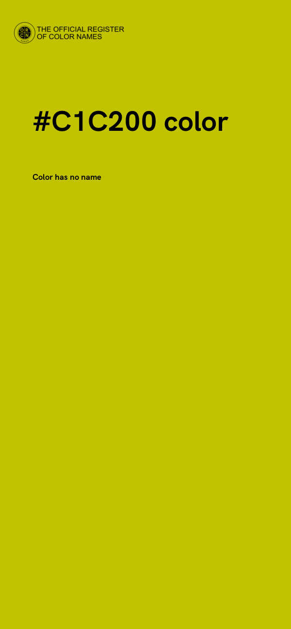 #C1C200 color image