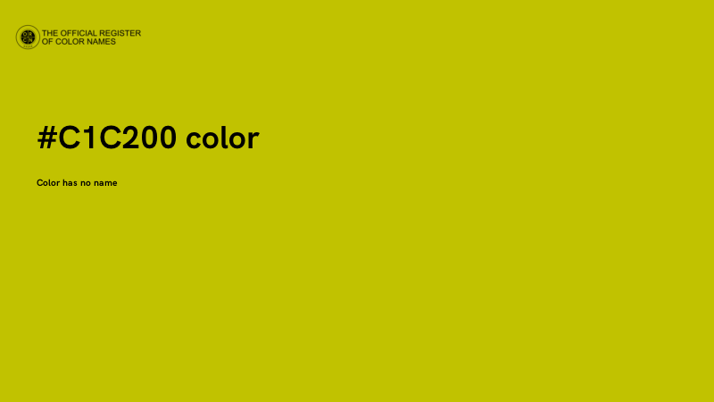 #C1C200 color image