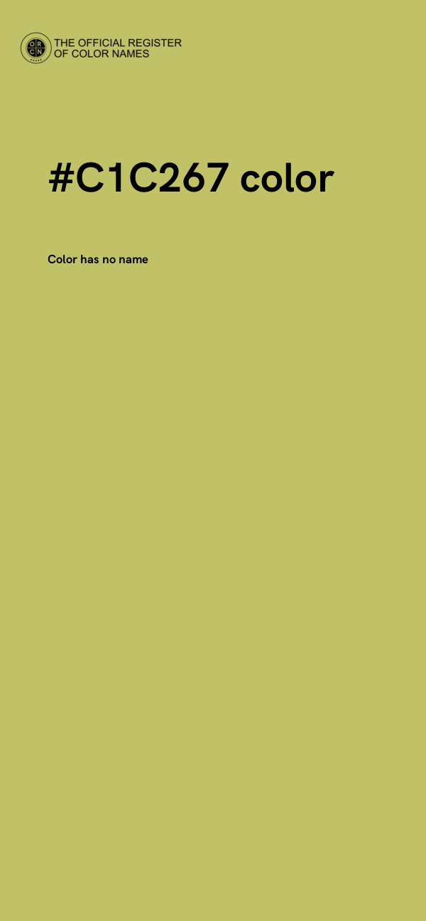 #C1C267 color image