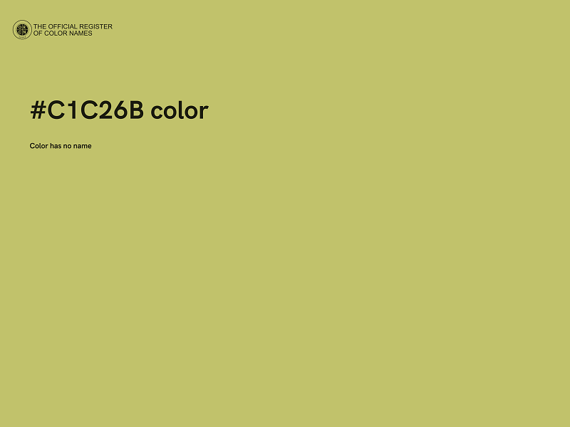 #C1C26B color image
