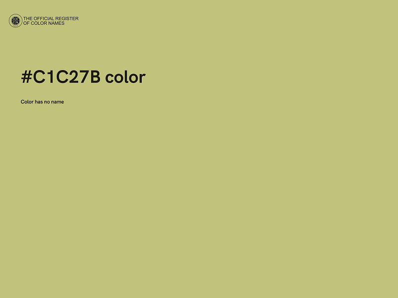 #C1C27B color image