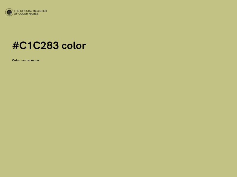 #C1C283 color image