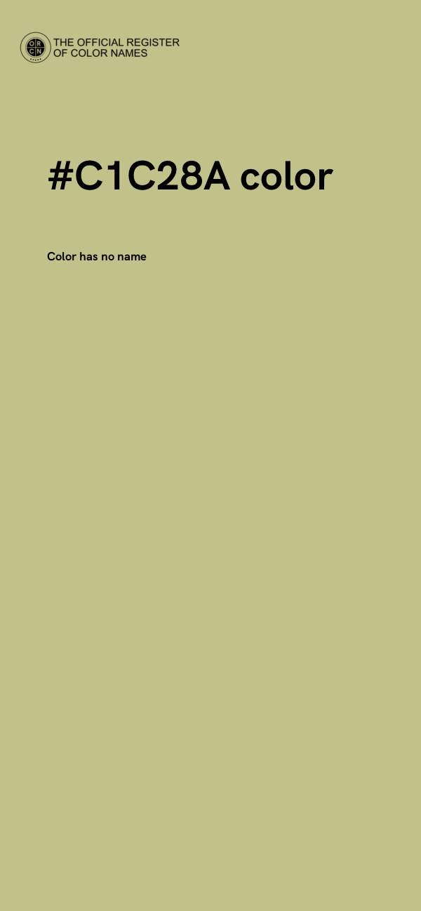 #C1C28A color image