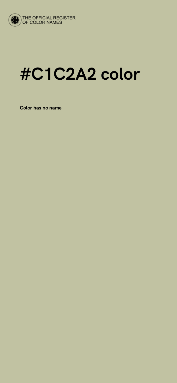 #C1C2A2 color image