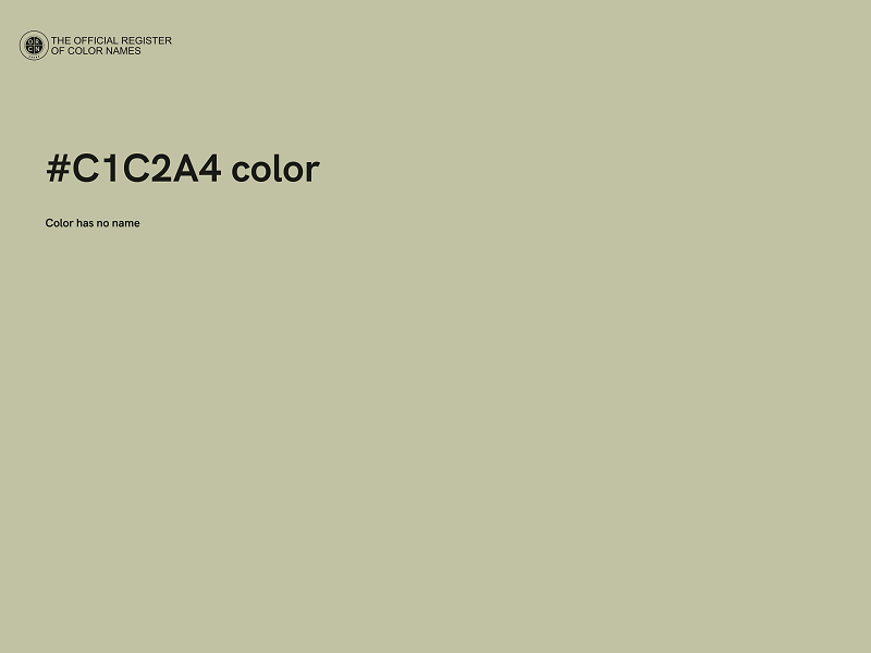 #C1C2A4 color image