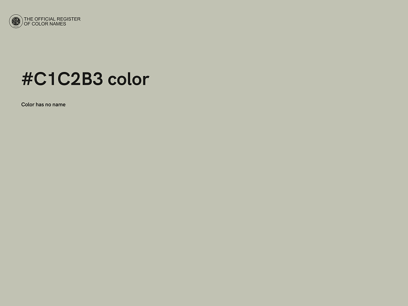 #C1C2B3 color image