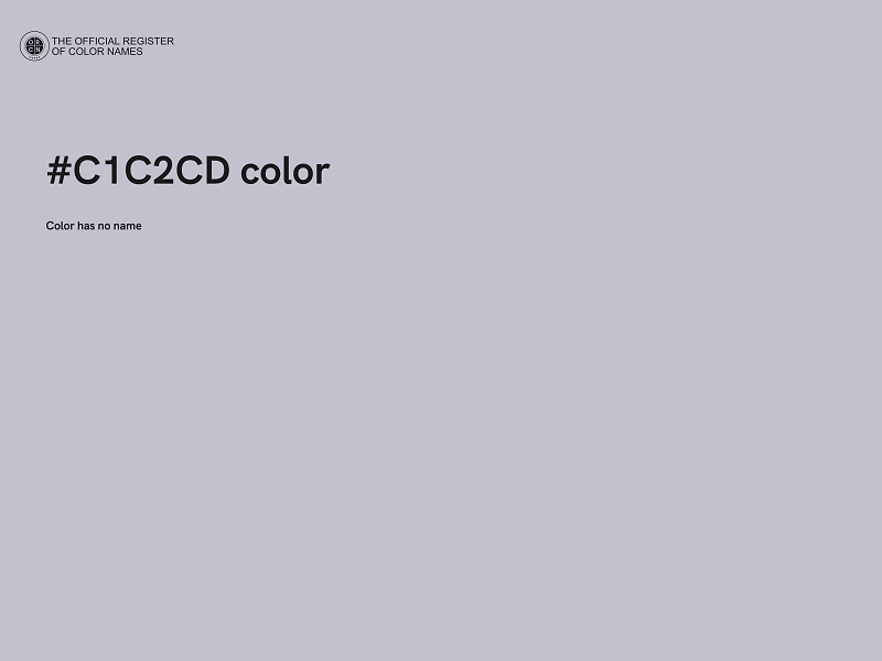 #C1C2CD color image