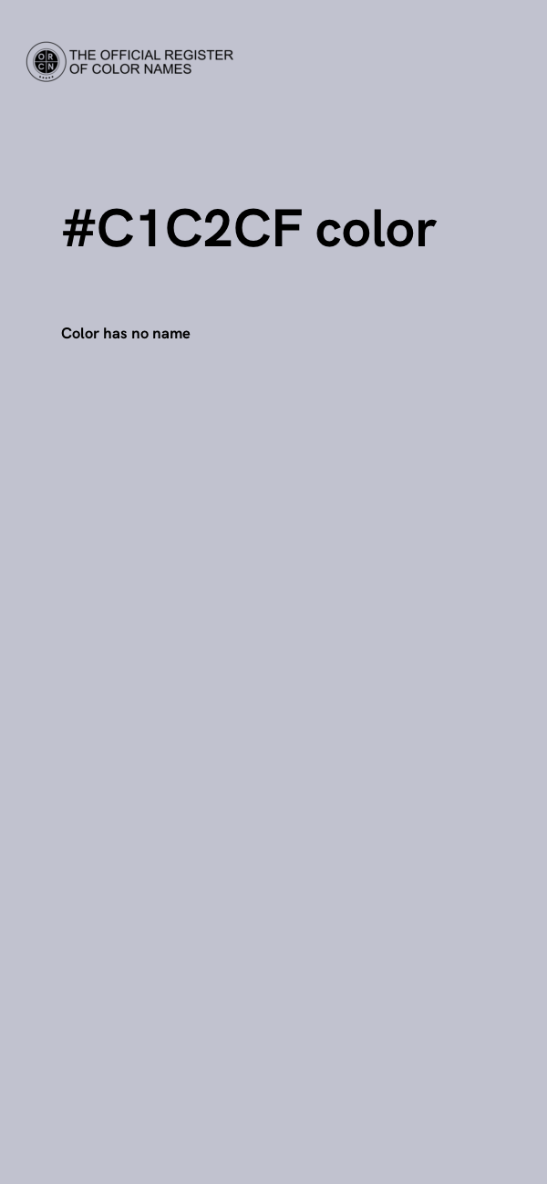 #C1C2CF color image