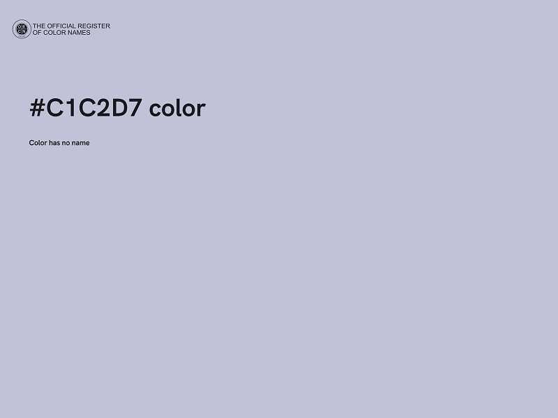 #C1C2D7 color image