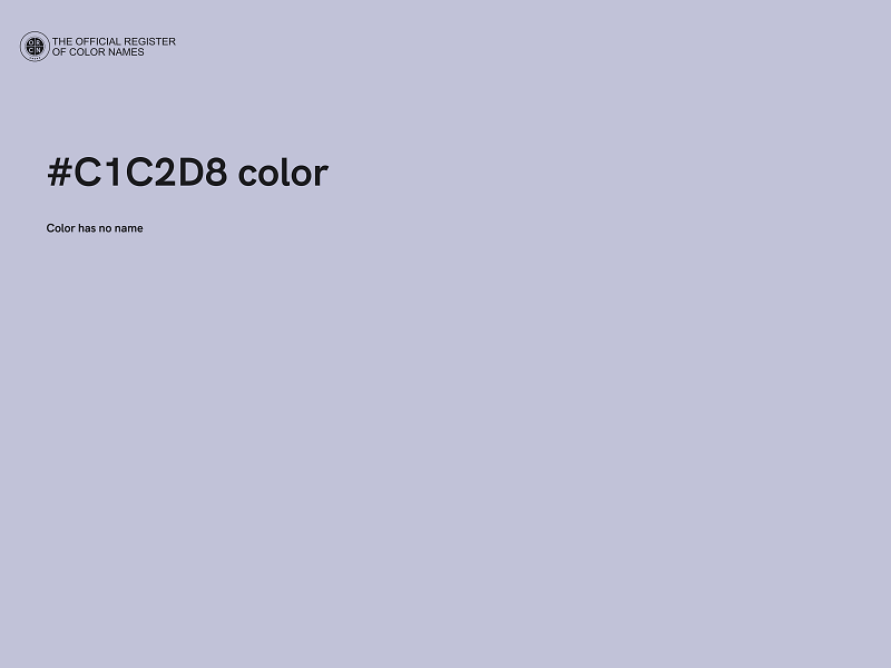 #C1C2D8 color image