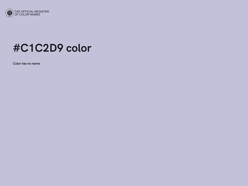 #C1C2D9 color image