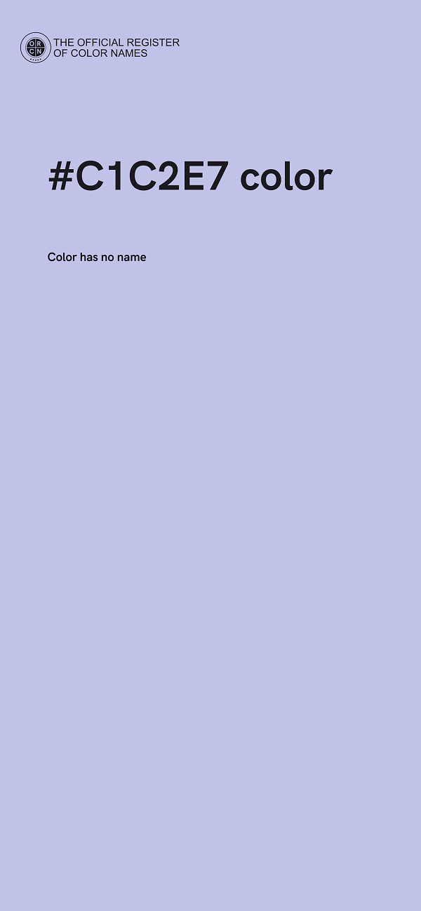 #C1C2E7 color image
