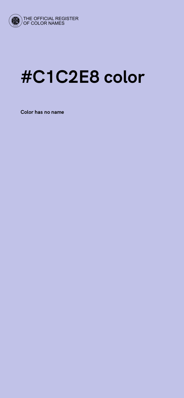 #C1C2E8 color image