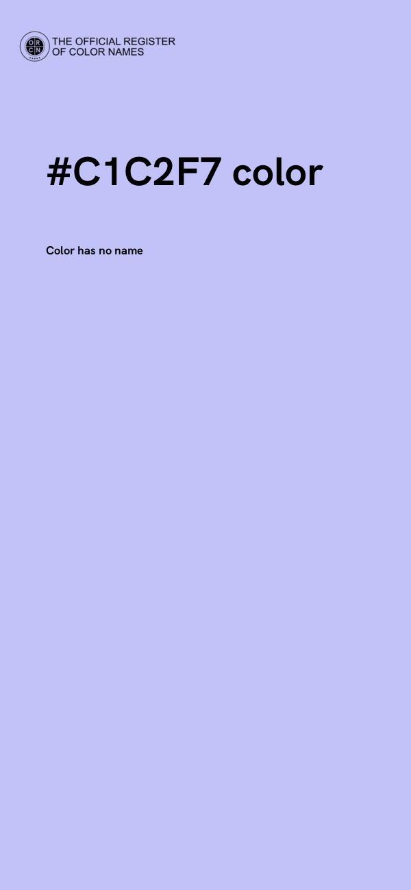 #C1C2F7 color image