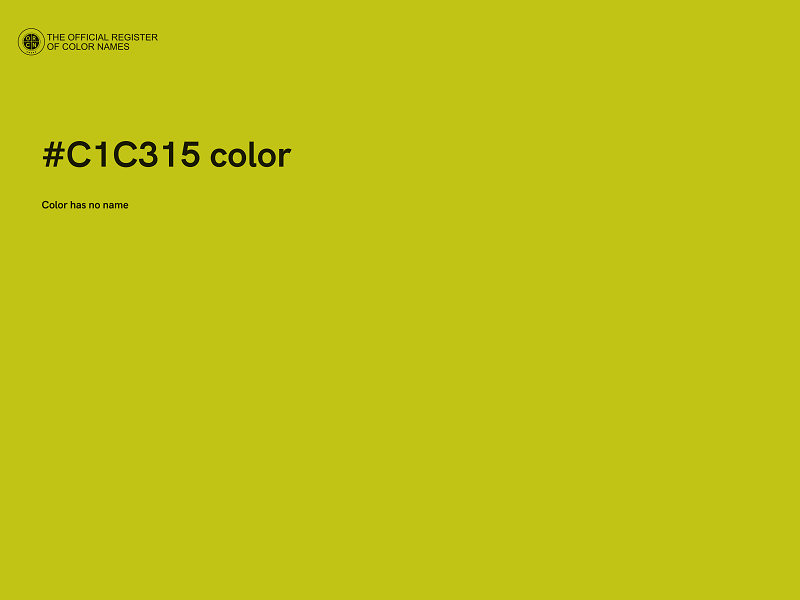 #C1C315 color image