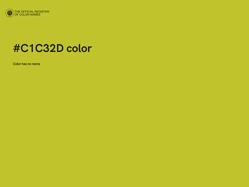 #C1C32D color image