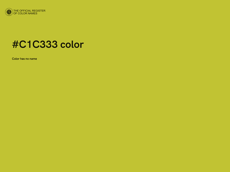 #C1C333 color image