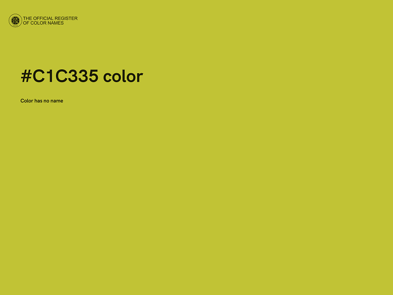 #C1C335 color image