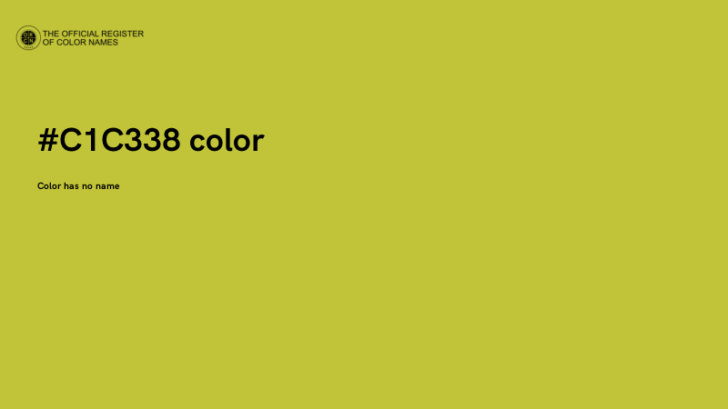 #C1C338 color image