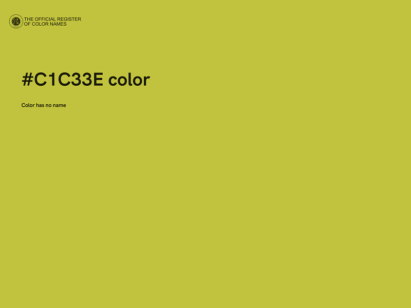 #C1C33E color image