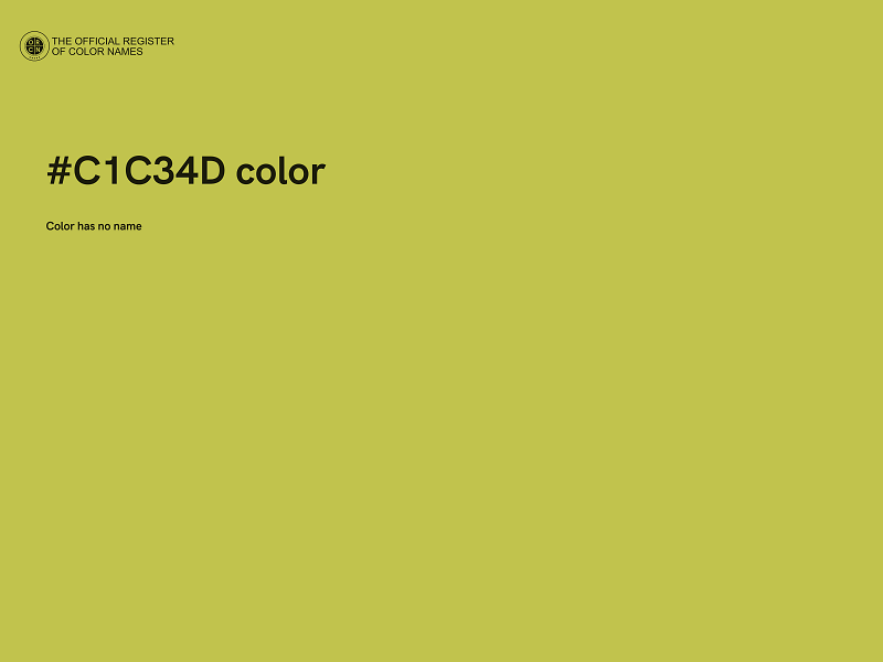 #C1C34D color image