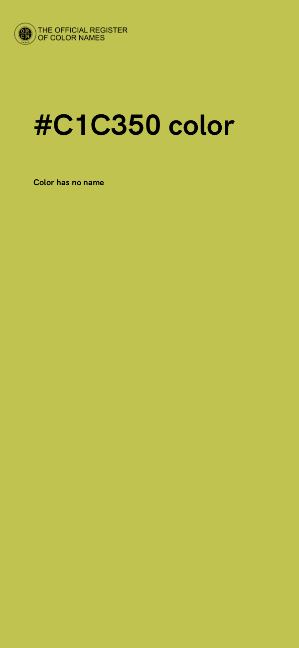 #C1C350 color image