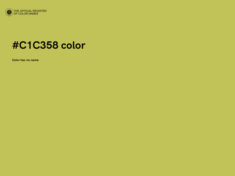 #C1C358 color image