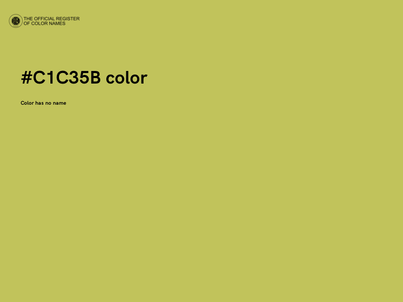 #C1C35B color image