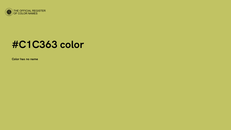 #C1C363 color image