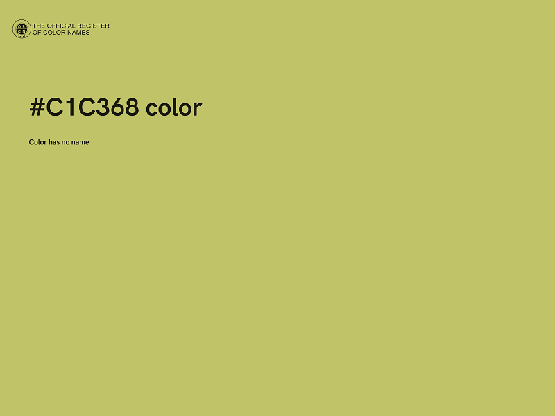 #C1C368 color image