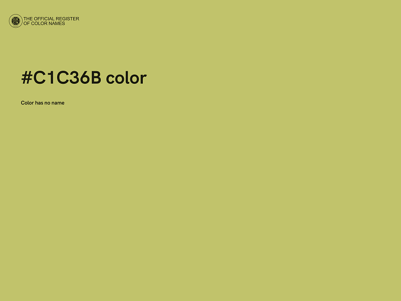 #C1C36B color image
