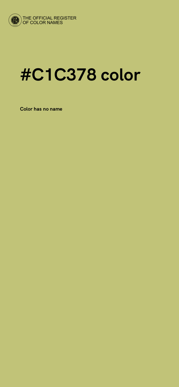 #C1C378 color image