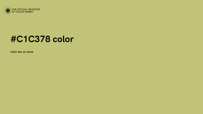 #C1C378 color image