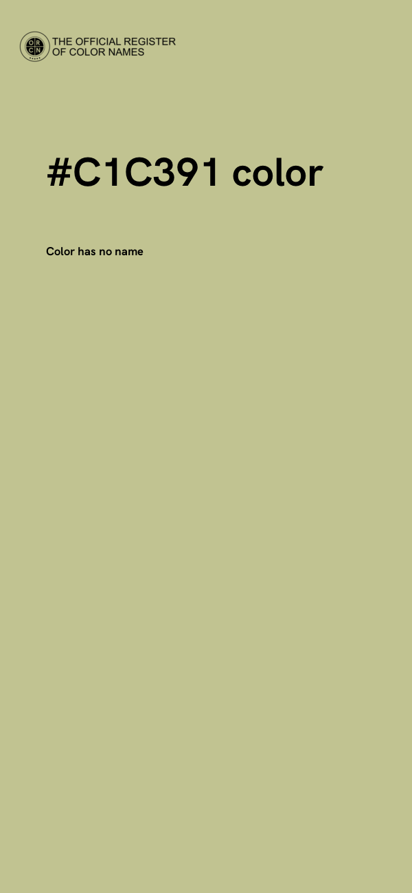 #C1C391 color image
