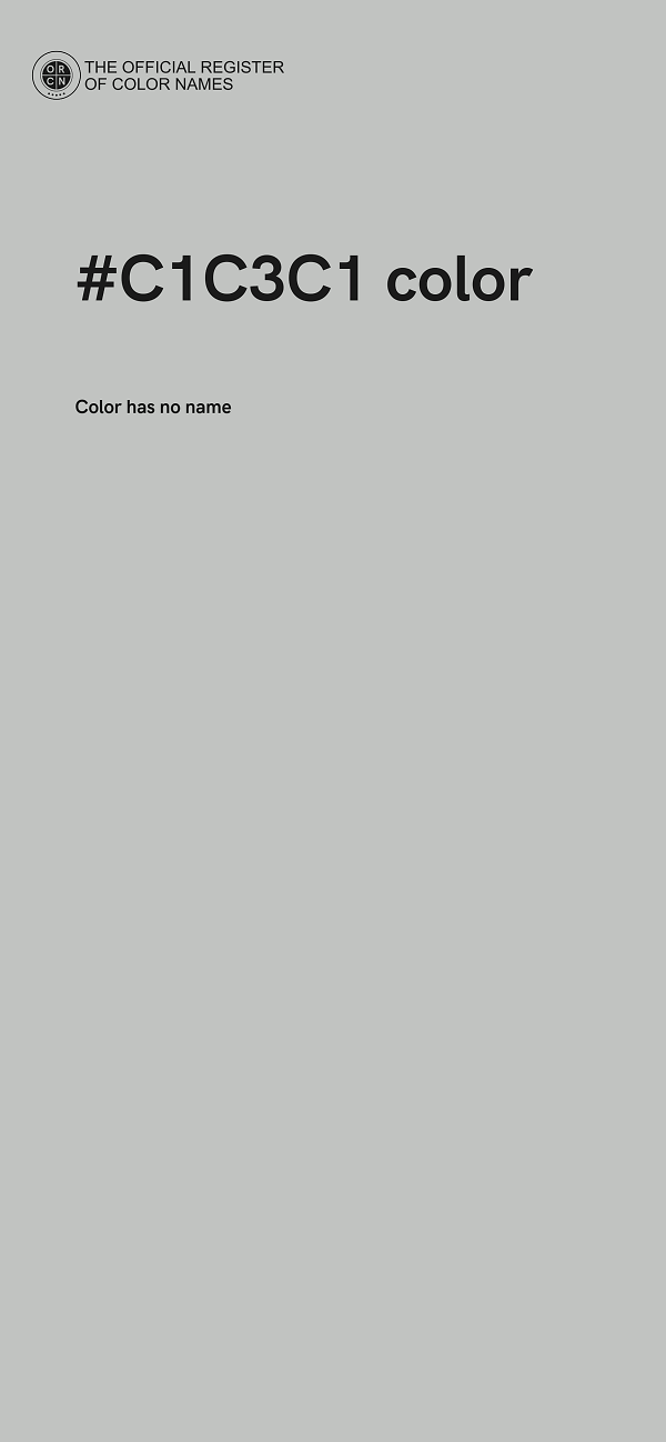 #C1C3C1 color image