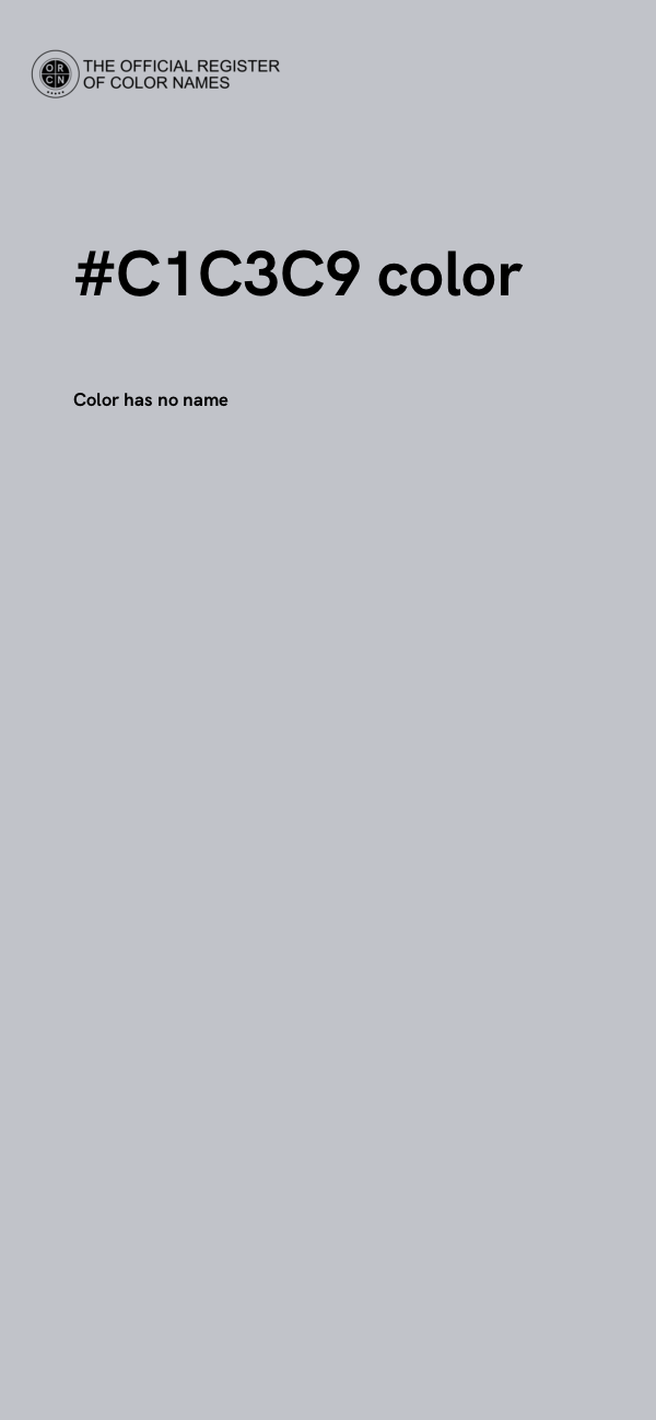 #C1C3C9 color image
