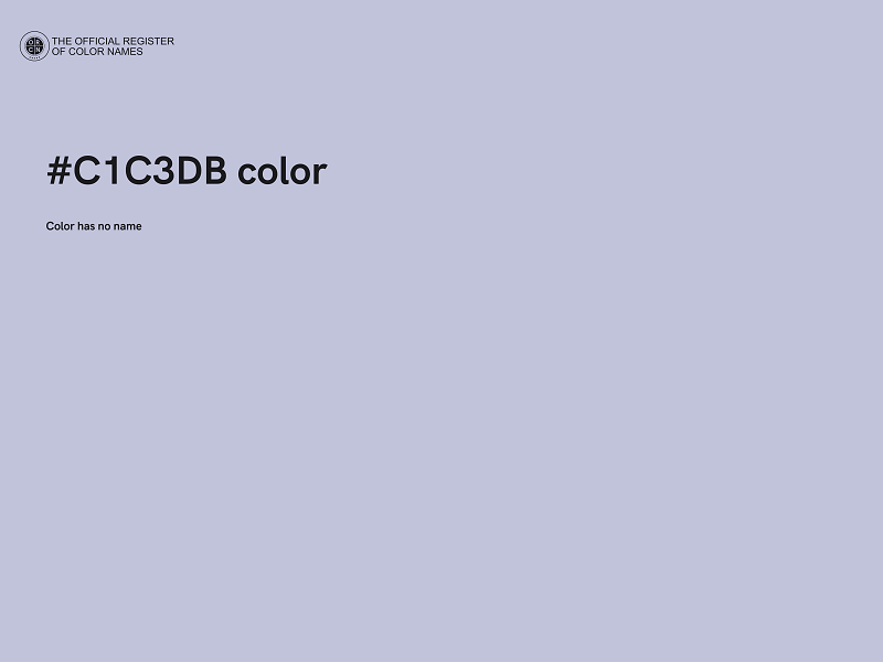 #C1C3DB color image