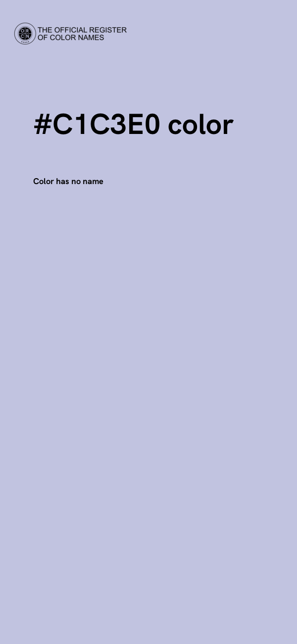 #C1C3E0 color image