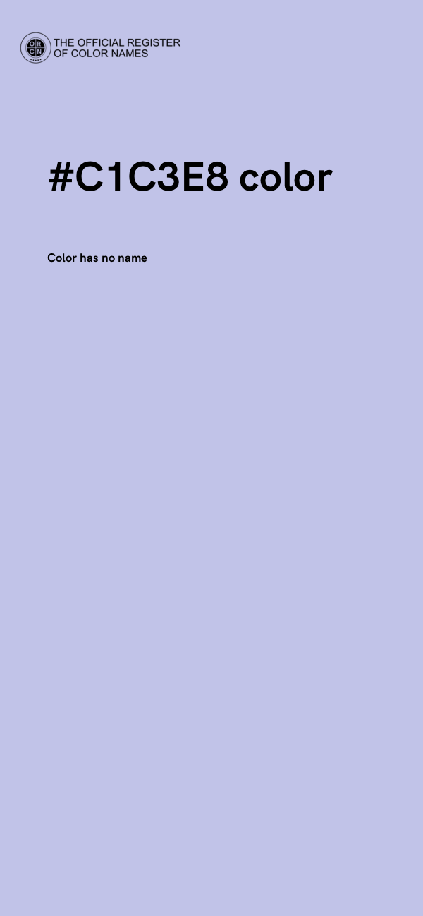 #C1C3E8 color image