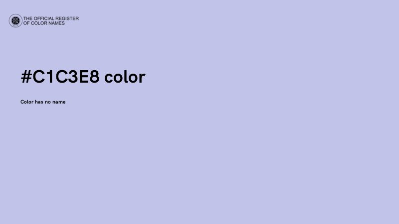 #C1C3E8 color image