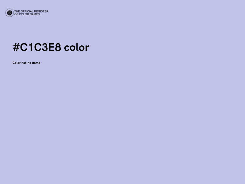 #C1C3E8 color image