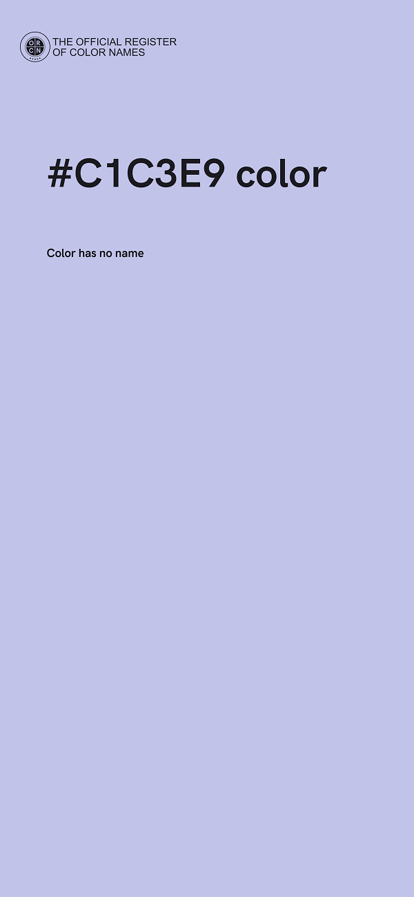 #C1C3E9 color image