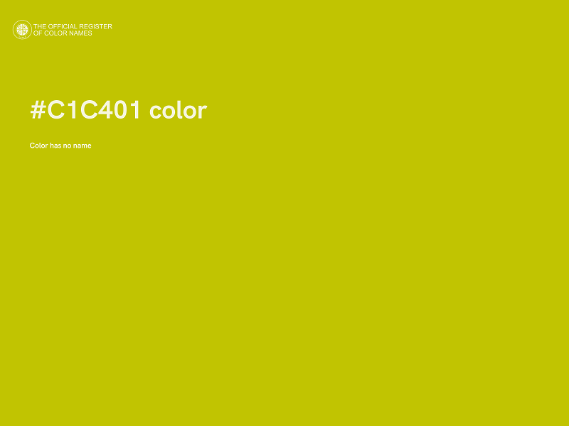 #C1C401 color image