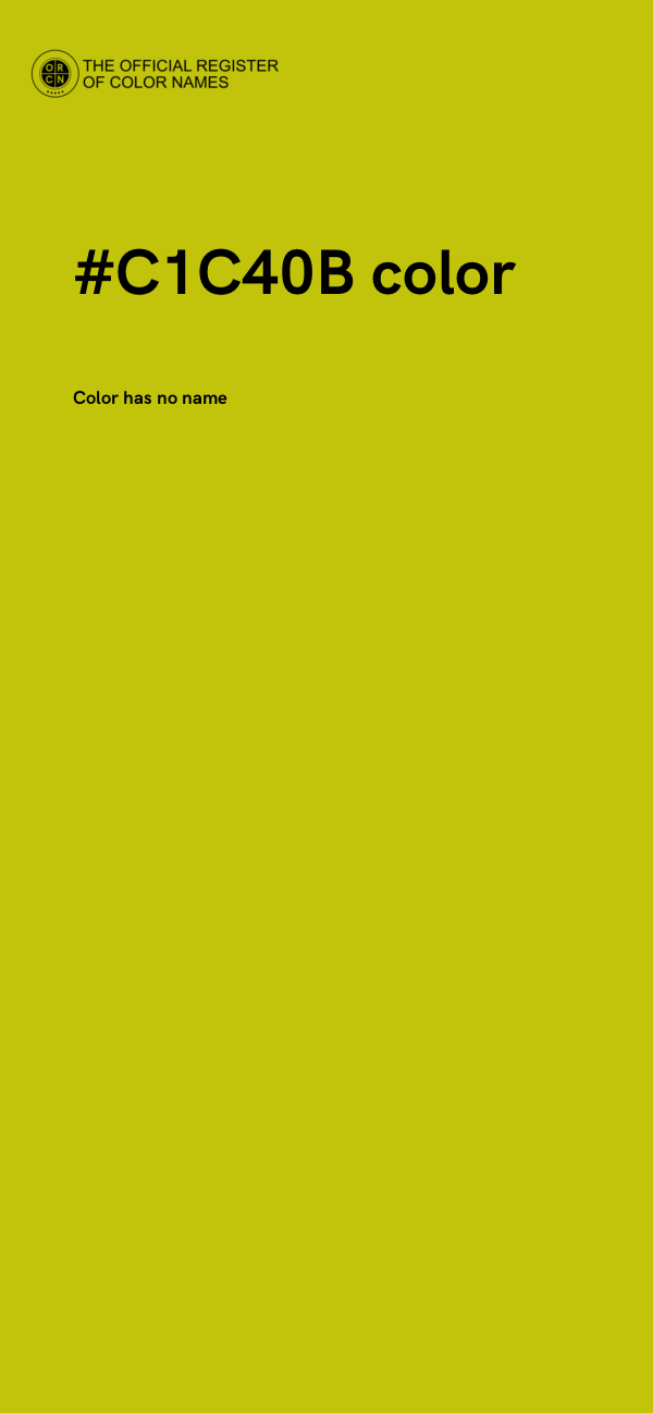 #C1C40B color image