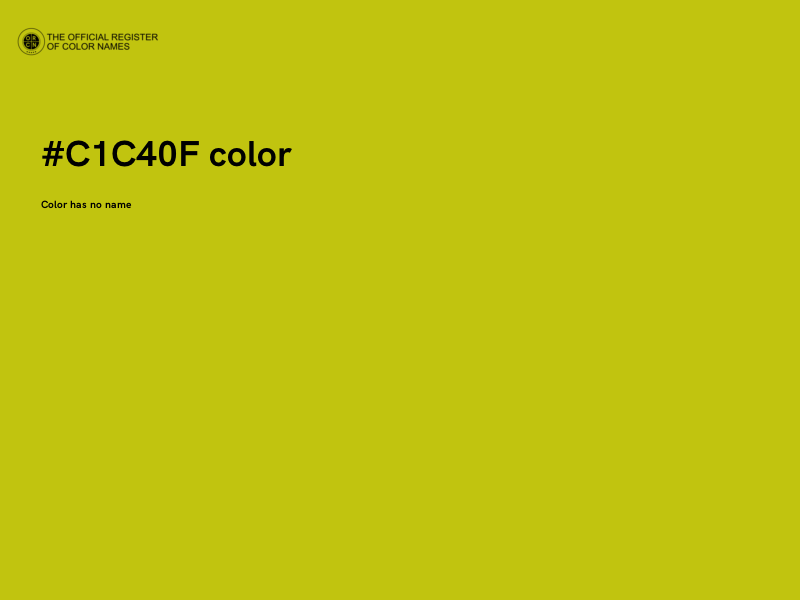 #C1C40F color image