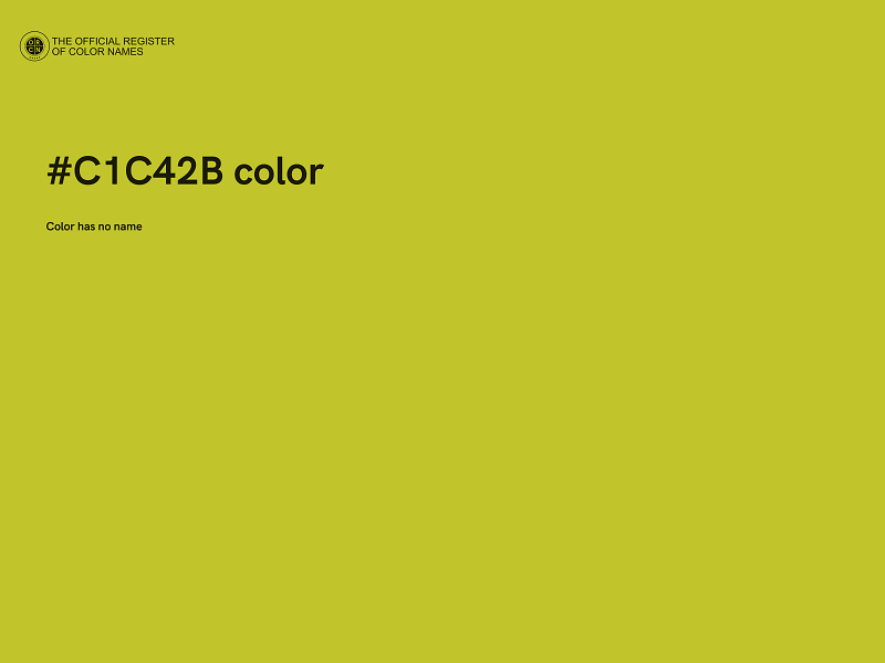 #C1C42B color image